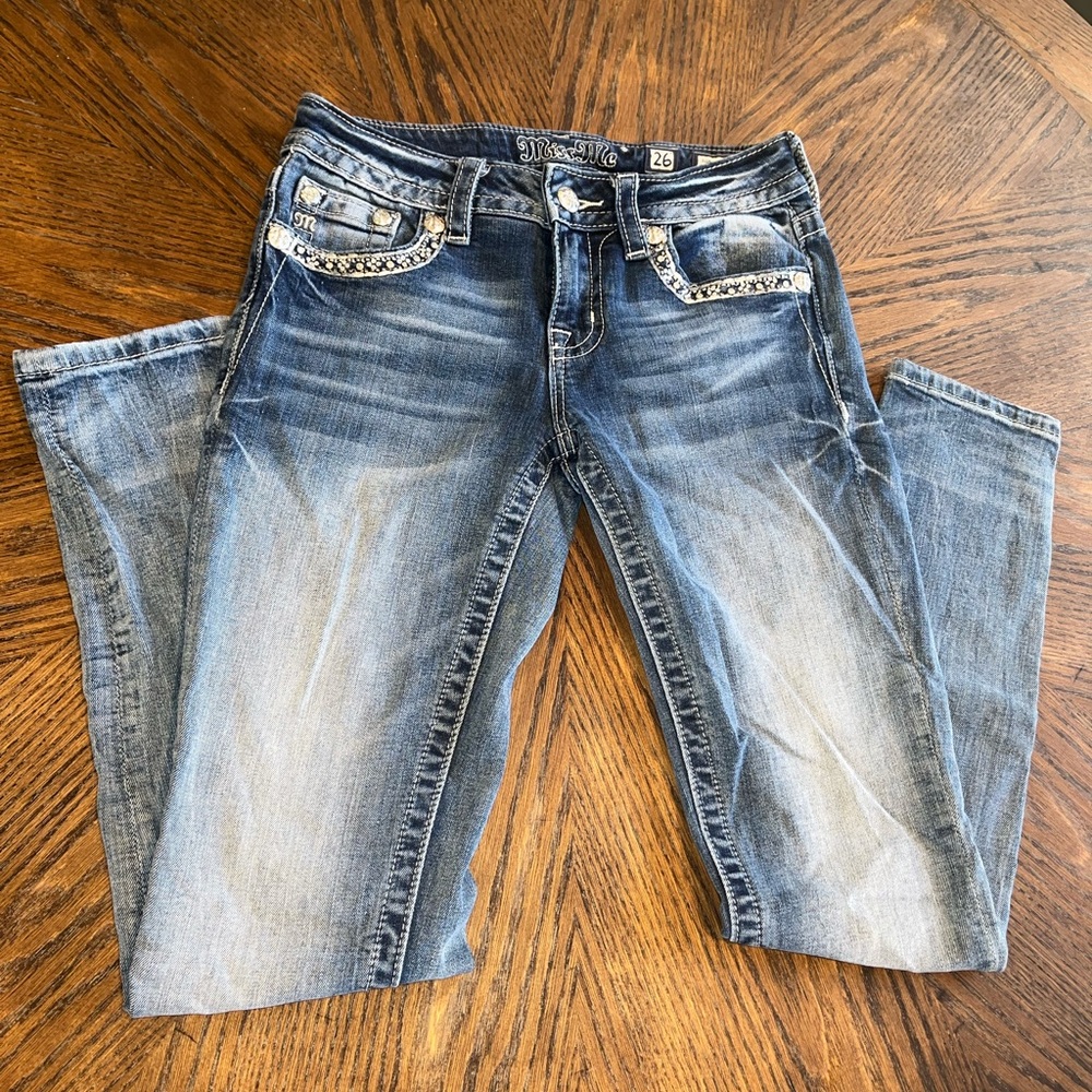 MMISS ME JEANS , SIZE 26 , SIGNATURE ANKLE